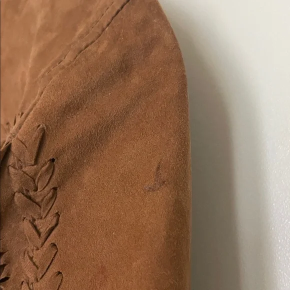 western native Brown Suede Fringe Jacket vintage - Picture 10 of 17
